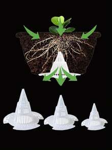 20 件/50 件花盆孔网垫，圆形排水孔网屏，防止水土侵蚀和植物排水，盆景花盆底部网格垫 - 多色 - 查看 13