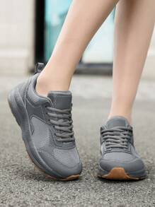 TACHUAN 1 Paar Damen Sportschuhe mit weiter Passform, breite Zehenbox, hoher Rist, rutschfeste Oxfordsohle, Laufschuhe