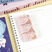 Animal Series Paper Wrapped Erasers, Can Be Cut Into Cross Section With Filling Pattern, Beautiful School Supplies Office Supplies Pencil Case, Automatic Pencil, Doodling Drawing Exam Eraser, Seal, Penguin, Puppy Pattern Cute Erasers, Party Favors Birthday Gifts, School Supplies,Back To School