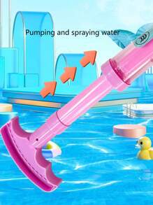 1pc Multi-Nozzle Water Gun, 32cm Length Water Blaster, Pull-Out Sprayer, Water Squirt Toy For Summer Fun