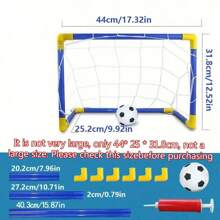 1 Set Kids Soccer Net Kids Sports Soccer Goal,With Portable & Detachable Goal,Sports Mini Soccer Goal Set Portable Backyard Indoor Mini Football Net Football Goal Door Training Game Toy,Perfect For Indoor/Outdoor Play, Family Bonding, Birthday & Holiday Gifts