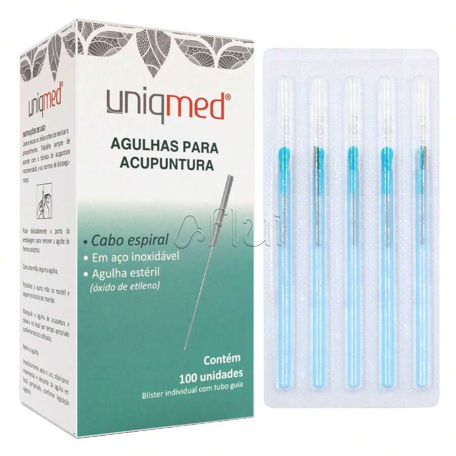 Acupuncture Needle 100 Needles Uniqmed Blister Individual Systemic Anvisa Sterilized - 0.25x50 - 查看 1