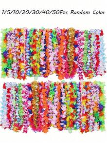 Vòng cổ vòng hoa Hawaii chủ đề hoa Hawaii nhiệt đới Tiệc ủng hộ Băng đô Ngày lễ cưới bãi biển Trang trí sinh nhật Đồ dùng tiệc Vòng hoa Băng đô Ngày lễ cưới bãi biển Trang trí sinh nhật (Màu ngẫu nhiên), Giáng sinh - Nhiều màu - Xem 1