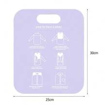 Tablero plegable de ropa de plástico, carpeta de lavandería fácil y rápida para niños, tablero plegable para camisa, herramienta de almacenamiento para el hogar para niños y adultos - Tablero desplegable - Ver 13