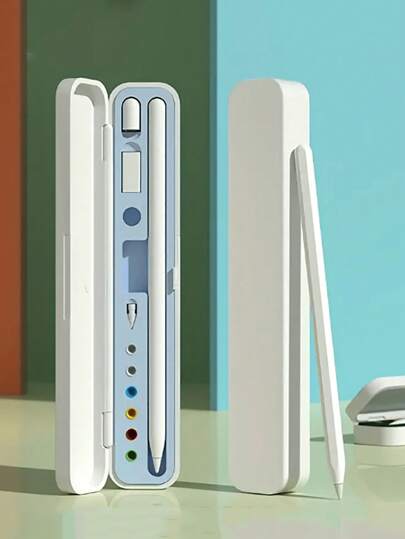 1pc Apple Pencil Storage Carrying Case, Suitable For Apple Pencil 1st/2nd Generation, Storage Holder With Cap, Fashion Design, Durable Protection, Compact & Portable, For IPad Tablet Pen (Pencil & Accessories Not Included)