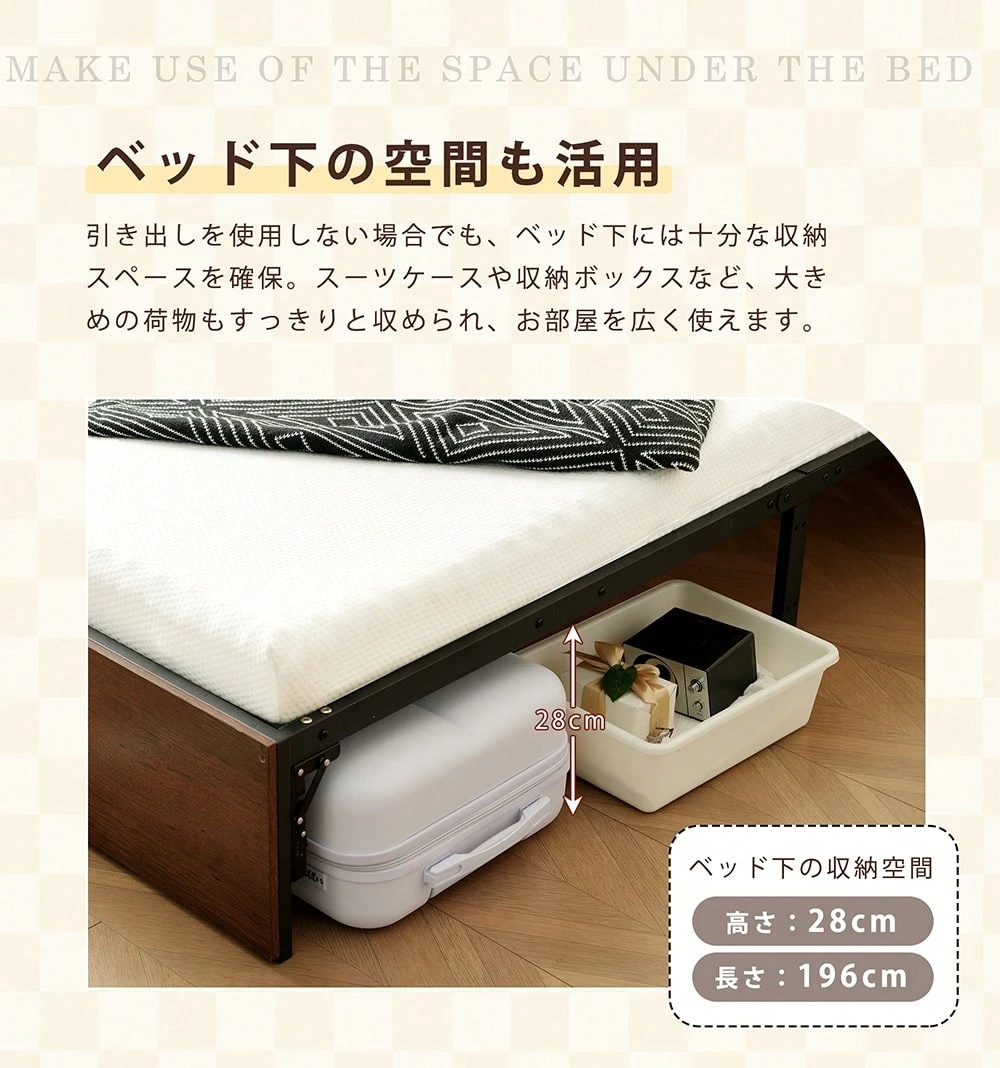 パイプベッド 折りたたみ ベッドフレーム シングル 軽量 持ち運び 組立