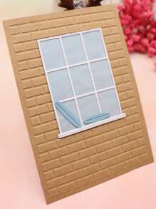 1 Pack Window Style Thin Cutting Mold Handmade DIY Cutting Mold Scrapbook Background Decoration Embossing Template Album Holiday Card Making