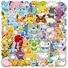 pokemon 50Pcs Cute Cartoon Anime Pokemon Stickers Kids Toys Kawaii Poke Ball Pikachu Decals Skateboard Laptop Waterproof Sticker Room Decor Wall Decor Wall Stickers Wall Sticker