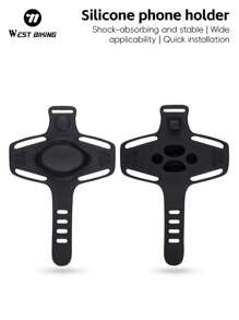 WEST BIKING Silicone Quick Disassembly Mobile Phone Holder Navigation Road Bicycle Electric Vehicle Takeaway Driver Mobile Phone Holder