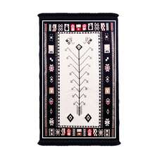 Alfombra grande para sala de estar con patrones tradicionales, lavable, alfombras de área modernas para dormitorio y sala de estar - Negro - Ver 3