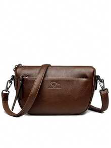 新款女士单肩包时尚大气斜挎包邮差包女式大容量妈妈包手提包软皮包