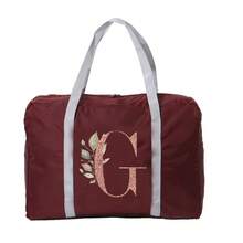 旅行包 折叠行李包 飞机包 单肩包 姓名首字母图案 大容量收纳袋 防水防潮行李袋 手提包 收纳包 毛巾 衣物收纳袋 假日旅行用品 学生周末包 瑜伽健身包 学校包 学校用品 学校用品 - 酒紅色 - 查看 20