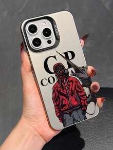 Anime 5-In-1 Character Phone Case + Charger Cover + Cable Protector + Storage Strap, TPU Shockproof Protective Case Compatible With Iphone 7/8/X/Xs/XR/XS Max/11/12/13/14/15/16 Pro Max - Black - View 2