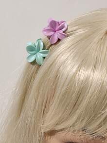 20 件闪亮仿珍珠雏菊花迷你发夹，糖果色侧刘海发夹装饰，适合春夏季发夹爪夹发夹发夹发夹发夹时尚发饰，沙滩配饰