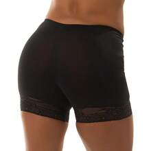 Kit 2 Short Anágua Segunda Pele com Renda Bermuda Feminina Sexy Lingerie - Multicolorido - Visão 6