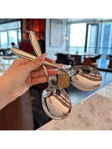 1/2/3pc Stainless Steel Serving Spoons – Extra Large, Heavy-Duty Kitchen Utensils With Long Handles – Rust-Resistant And Durable For Catering, Buffets, Parties, Restaurants, Home Cooking & Daily Meal Prep – Ideal For Serving Soups, Stews, And More - Nhiều màu - Xem 7