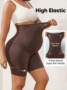 高弹力孕妇七分紧身裤，适合日常穿着