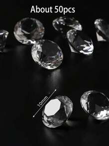 100 Peças Cristais de Diamante Transparentes Acrílicos Pontiagudos para Decoração de Unhas DIY, Materiais de Decoração