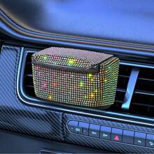 1 件豪华闪亮金色烟灰缸带烟灰缸盖，可悬挂汽车烟灰缸配件 - 均碼 - 查看 10