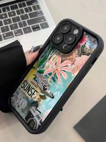 1 pieza Funda protectora de teléfono con absorción de golpes y antihuellas dactilares, con diseño gráfico de tortuga marina personalizada, de tacto premium y creativo, compatible con iPhone 16 Pro Max/16/16 Pro/16 Plus/15/15 Pro Max/15 Pro/11/12/13/14 Pro Max/11 Pro/11 Pro Max/12 Pro/12 Pro Max/13 Pro/13 Pro Max/14 Pro/14 Pro Max