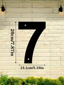 1pc 0-9 Free Combination Digital House Number, Metal Address House Number, Durable Home Address Number Plate, Wall Mounted Email Number, Home Decoration, Entrance Decoration, Garden Decoration, For Outdoor, Garage, Door, Email Decoration, Metal Wall Art, Halloween Thanksgiving Christmas, Decoration Gifts