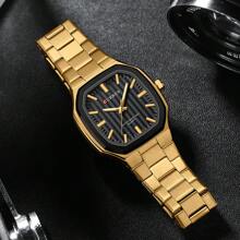 Curren CURREN Men Watch Fashion Quartz Stainless Steel Strap Waterproof Luminous Simple Leisure Wristwatch