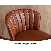 Chairus Barstools Kitchen Set Of 2 Counter Bar Stools Velvet High Stool Chair With Metal Legs - Brown - View 5