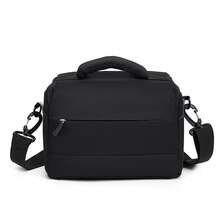 1 pieza Bolso de cámara DSLR negro de accesorios de viaje, bolso de hombro de nailon, estuche de cámara portátil para cámaras DSLR Nikon Canon/Bolso de cámara DSLR impermeable para Canon EOS R R10 R7 R6 R5 RP 250D 200D M200 M50 M6 II SX70, Nikon ZFC Z50 Z30 Z5 Z6 Z7 D3500 D5600 Accesorios de cámara digital - Multicolor - Ver 14