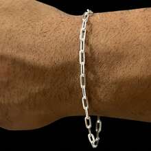 Men's Cartie Bracelet 3mm 925 Silver Plated - 銀色 - 查看 3