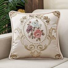 Funda de almohada decorativa de 50*50cm con bordado de estilo europeo retro