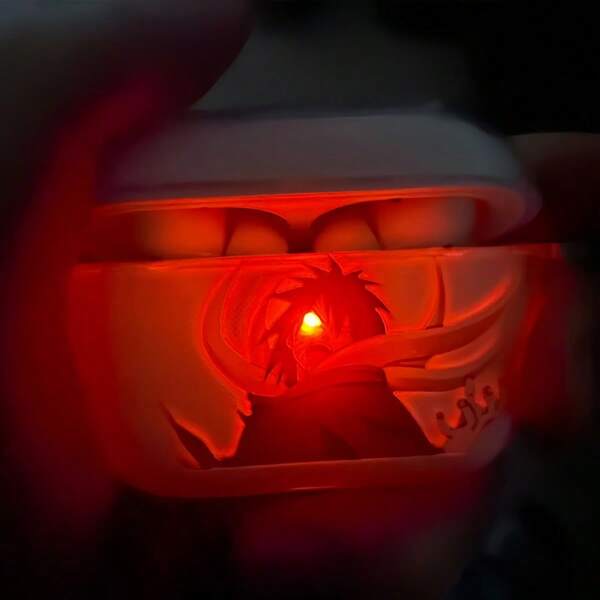 pokemon Custodia morbida a tema Obito Uchiha per auricolari senza fili Bluetooth di 4a, 2a e 3a generazione, confezione da 3 pezzi