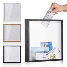 方形演唱会旅行影盒透明明信片票影盒相框家用记忆框 - 彩色 - 查看 4