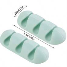 3 pièces En Silicone Câble Support Clip