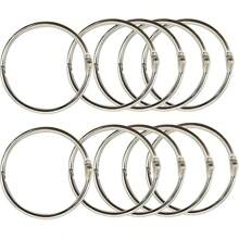 5cm/2inch Diameter Large Loose Leaf Binder Rings, 10pcs/Pack (50mm - 10pcs)
