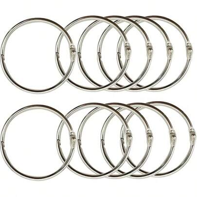 5cm/2inch Diameter Large Loose Leaf Binder Rings, 10pcs/Pack (50mm - 10pcs)