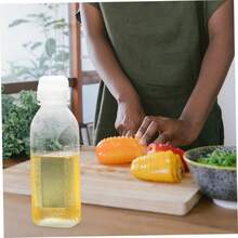 1pc Olive Oil Distributor, Spray Bottle, Transparent Condiment Extrusion Bottle, Plastic Extrusion Bottle With Flip Lid, Lightweight And Portable, Leak-Proof Condiment Bottle, Tomato Sauce, Soy Sauce Bottle, Suitable For Oil, Vinegar, Soy Sauce, Honey, Barbecue Sauce And Condiments, - Multicolor - View 3