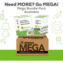 Breeze pellets de arena para gatos - 3.5 lbs, 2 paquetes, absorbente y libre de polvo, ideales para controlar olores y mantener limpio el arenero - 0,5 libras (paquete de 3) - Ver 8