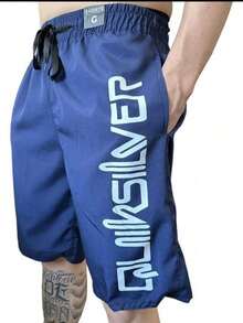 Quiksilver Men's Bermuda Shorts Side Pocket Comfortable Shorts - 藏蓝色 - 查看 2