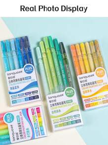 6 Colors Languo Feutre Acrylique Paint Markers Pens Stationery Acrylic Gel Pen 1.0mm For Rock Ceramic Glass Wood Drawing Writing Art Supplies Back To School