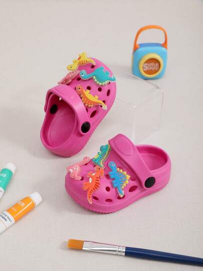 Summer New Cartoon Clogs For Boys And Girls For Home And Outdoor Daily Leisure, Comfortable Flat Bottom, Cute And Fashionable Beach Party Clogs