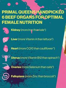 PRIMAL QUEEN Is Rich In Vitamins - Choline Copper, Zinc, Iron, Calcium, Carnitine, Creatine, Selenium, Magnesium - Balancing Hormones, Enhancing Energy, And Supporting The Skin And Nails - Khác - Xem 2