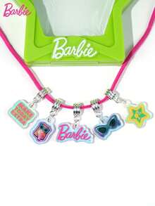 Mattel 1Set Barbie Officially Licensed DIY Beaded Bracelet Set Of Delicate Ornaments Handmade Materials Diamond Beaded Adjustable Chain Bag Pendant Party Cosplay Dress Up Jewellery Decorations Birthday Christmas Gift - BB-201505 - View 4