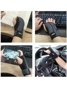 AOLIKES 1pc Wrist Brace For Carpal Tunnel, Wrist Brace Night Support, Adjustable Wrist Splint Right Left Hand, For Women And Men Gym Accessories - Multicolor - View 10