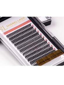 240 Stück Anime Spike Spitze Wimpern Fertig-Fächer Spitze Wimpern 0,07 D 8-15mm dunkel weich Manga Anime Wispy Spitze Laser Wimpernverlängerung Federform Flaum Flocke Wimpernhaare Brasilien Russland Volumen Wimpern