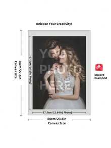 定制 5D DIY 钻石画套装,尺寸可选 - 个性化您的照片、圆形钻石、亚克力工艺、独特的定制照片礼物 - 非常适合家居装饰和情人节 - 彩色 - 查看 52