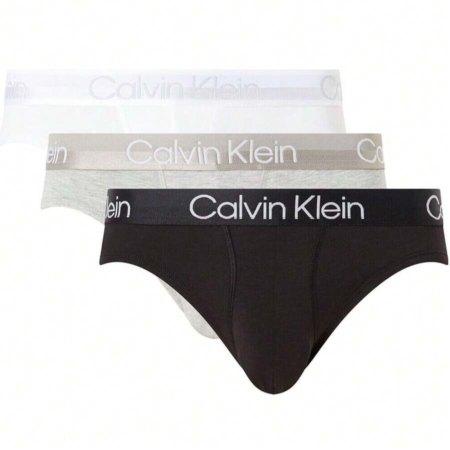 Calvin Klein HIP BRIEF 3PK - White, Black, Gray - View 1