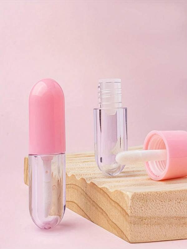 3pcs/Set Mini Foundation Capsule And Liquid Refillable Bottles With Brushes, Leak-Proof Travel Essential, Lipstick And Perfume Refillable Containers
