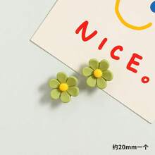 Imán de nevera decorativo de flores de resina de tres dimensiones con seis pétalos, creativo para el hogar de la cocina, pizarra fuerte para fotos y mensajes