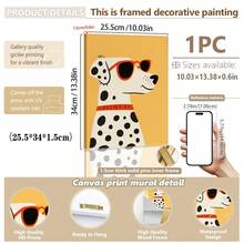 1件都市伙伴婴儿房墙饰 - 1张滑板狗和熊海报，配有“天生与众不同”标语和彩虹图案（点状背景）。滑板动物装饰，都市婴儿房装饰，中性动物海报，可爱狗狗熊套装，彩虹点状婴儿房艺术画，励志婴儿语录，可移除婴儿房贴纸，水彩海报，涂鸦风格婴儿房装饰，时尚动物角色，可直接悬挂，点状背景