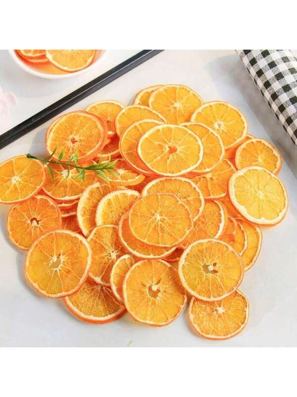 10 قطع من شرائح البرتقال المجففة، شرائح برتقالية مجففة لشاي الفاكهة، بورد مجفف طبيعي للكوكتيلات/الشموع/الكرافيت، بدون إضافة سكر